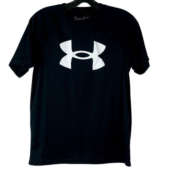 Under Armour Boy’s Tech Big Logo Short Sleeve YLG - Picture 1 of 7